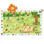 Puzzle 35p Le Square des Petits Amis Djeco Ikaipaka jeux &