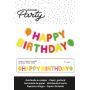 Guirlande Carton Happy Birthday Fluo Artemio Ikaipaka jeux &