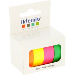 Masking Tape Fluo 4 Artemio Ikaipaka jeux & jouets Royan