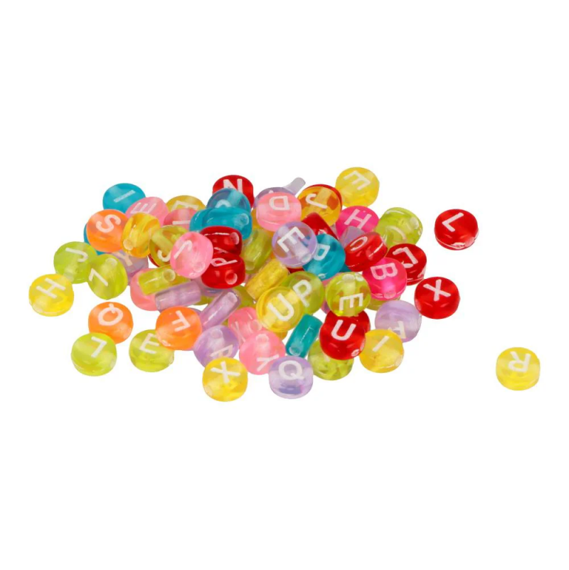 Perles Rondes alphabet couleurs Artemio Ikaipaka jeux & jouets