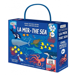 Puzzle 100p La mer + livre Sassi Ikaipaka jeux & jouets Royan