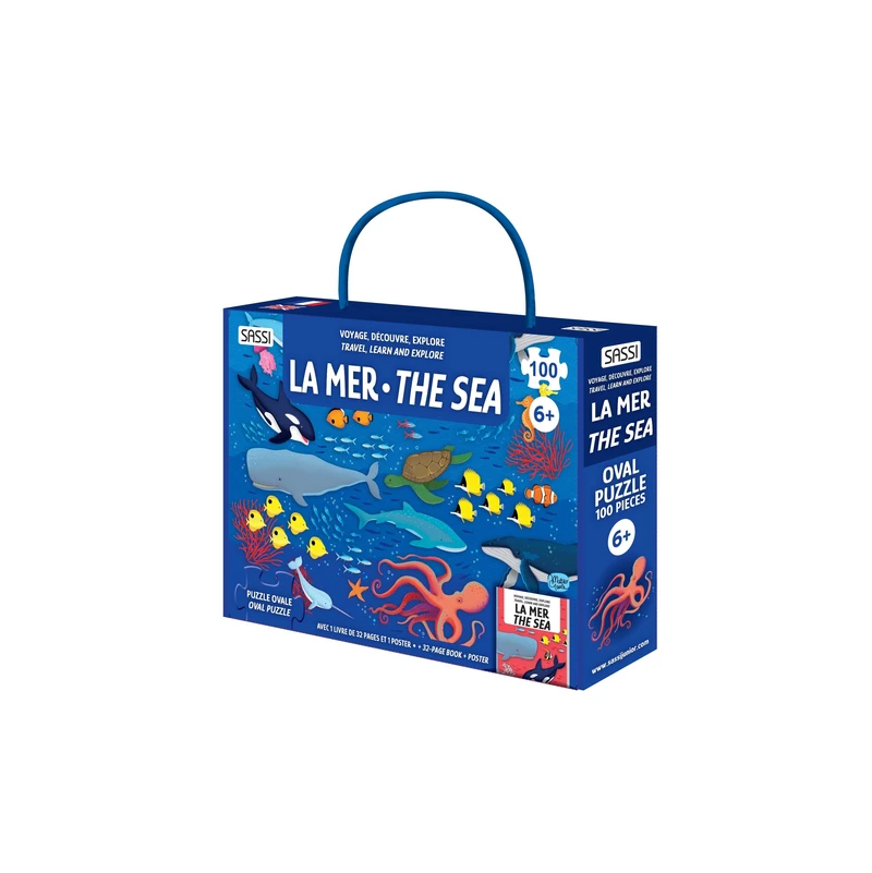 Puzzle 100p La mer + livre Sassi Ikaipaka jeux & jouets Royan