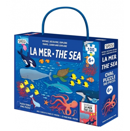 Puzzle 100p La mer + livre Sassi Ikaipaka jeux & jouets Royan