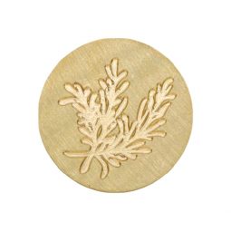 Cachet laiton 25mm pour cire Romarin Artemio Ikaipaka jeux &