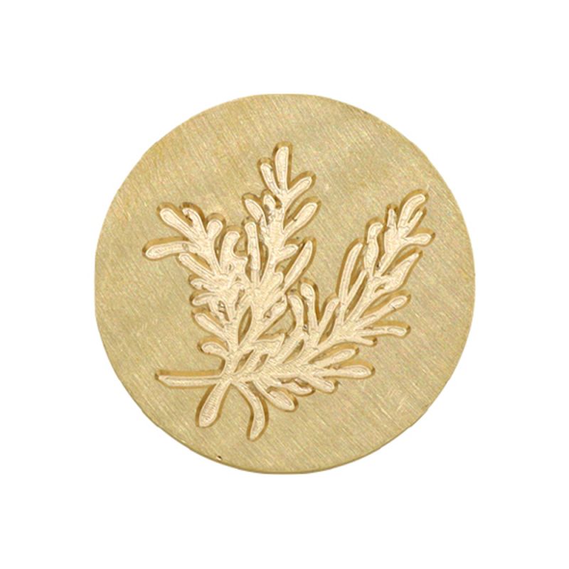 Cachet laiton 25mm pour cire Romarin Artemio Ikaipaka jeux &