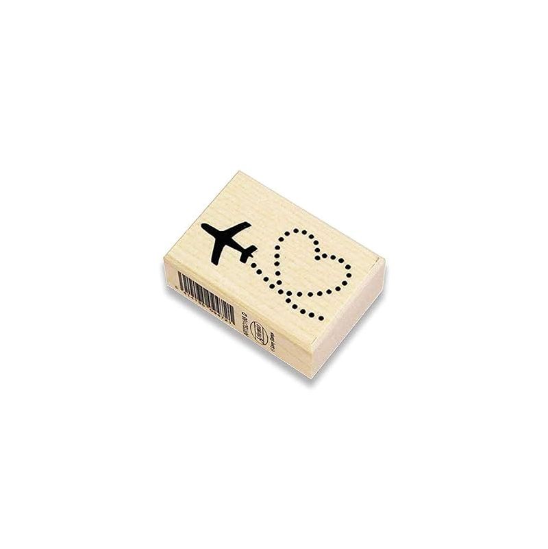 Tampon bois Cœur + Avion Artemio Artemio Ikaipaka jeux & jouets