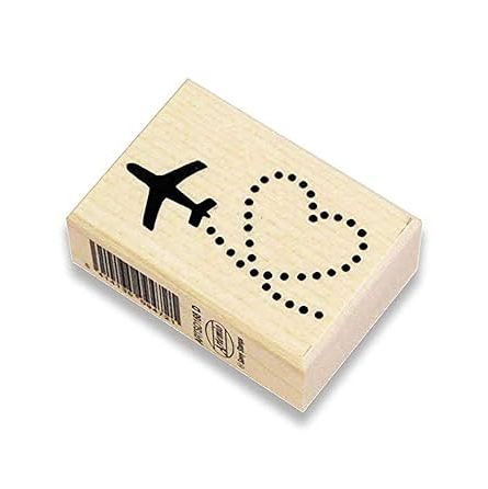 Tampon bois Cœur + Avion Artemio Artemio Ikaipaka jeux & jouets
