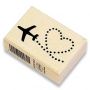 Tampon bois Cœur + Avion Artemio Artemio Ikaipaka jeux & jouets