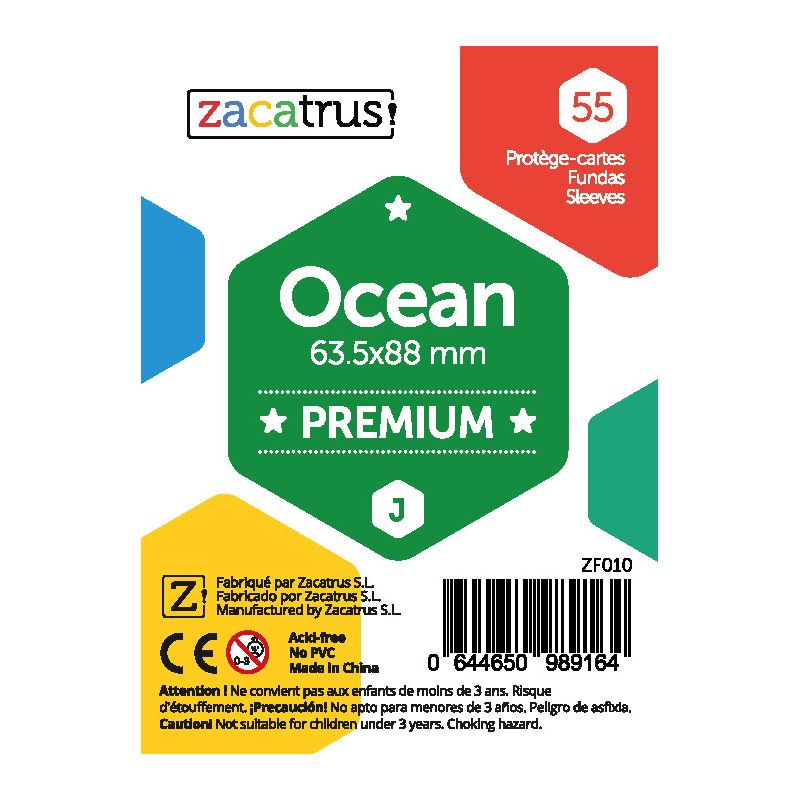 Sleeve Protège cartes Zacatrus Ocean premium 63.5 * 88 