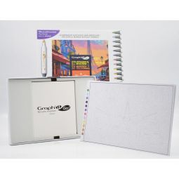 Graph'IT Go Kit Coloriage Mystère City Sunset Oz Ikaipaka jeux