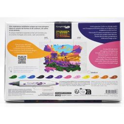 Graph'IT Go Kit Coloriage Mystère City Sunset Oz Ikaipaka jeux