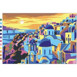 Graph'IT Go Kit Coloriage Mystère City Sunset Oz Ikaipaka jeux