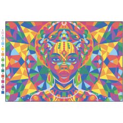 Graph'IT GO kit Coloriage Mystère Exotic Mandala Oz Ikaipaka