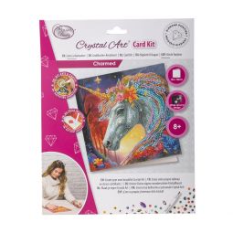 Crystal Art Carte à Diamanter Licorne Enchantée Oz Ikaipaka