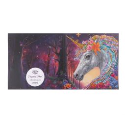 Crystal Art Carte à Diamanter Licorne Enchantée Oz Ikaipaka