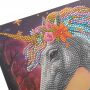 Crystal Art Carte à Diamanter Licorne Enchantée Oz Ikaipaka