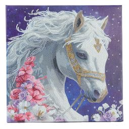 Crystal Art Kit Tableau à Diamanter Cheval Beauté Mystique Oz