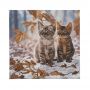 Crystal Art Kit Tableau à Diamanter Chatons en hiver Oz