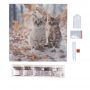 Crystal Art Kit Tableau à Diamanter Chatons en hiver Oz