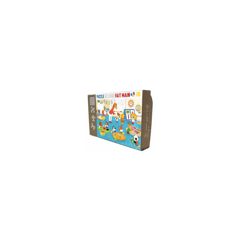 Puzzle Michèle Wilson 12p Bois Enfant La Maternelle Puzzle