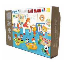 Puzzle Michèle Wilson 12p Bois Enfant La Maternelle Puzzle