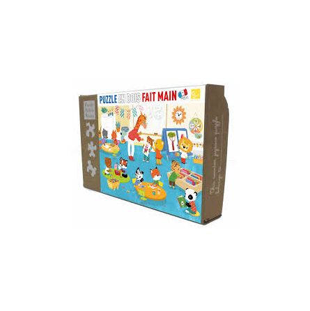 Puzzle Michèle Wilson 12p Bois Enfant La Maternelle Puzzle