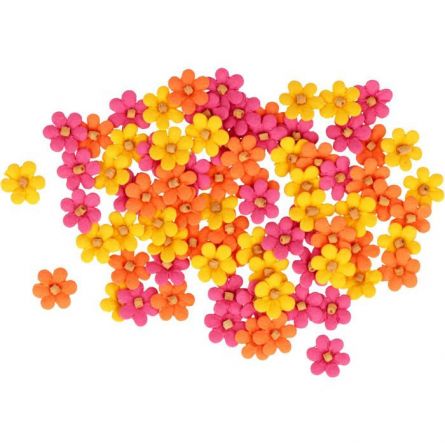 Fleurs Coton recyclé 3 couleurs petite Artemio Artemio Ikaipaka