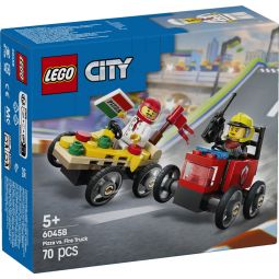 LEGO Camion Pizza VS Pompiers City  Ikaipaka jeux & jouets Royan