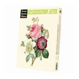 Puzzle Michèle Wilson 80p bois Rose Anemone Et Clematite Puzzle