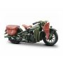 Moto Harley Davidson WLA Flathead Vert militaire Miniature 1/24