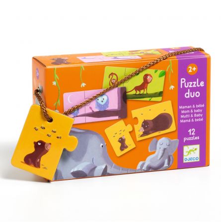 Puzzle Duo bébés animaux Djeco Ikaipaka jeux & jouets Royan