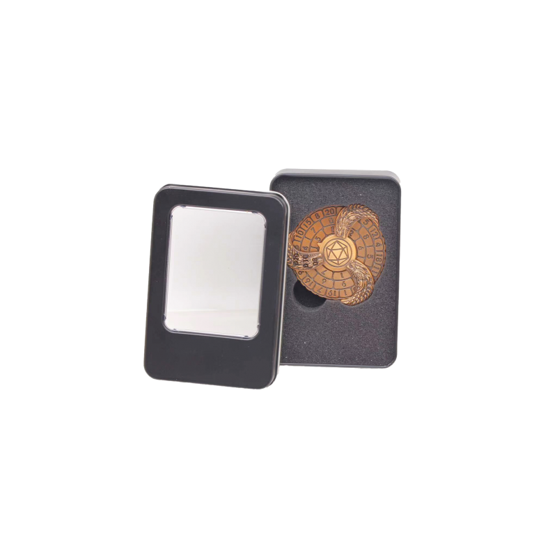 Dés Métal Spinner- Gold avec boite Metal  Ikaipaka jeux &