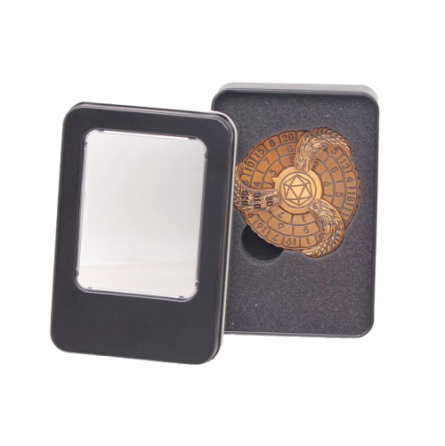 Dés Métal Spinner- Gold avec boite Metal  Ikaipaka jeux &