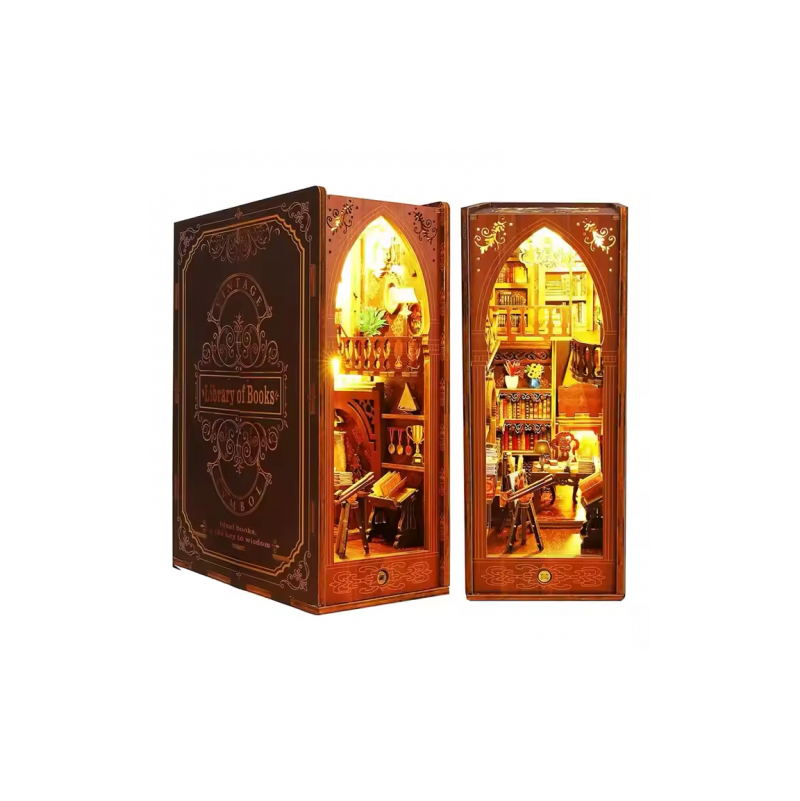 Book Nook Diy Salle de lecture (18,2 x 10 x 24,5 cm)  Ikaipaka