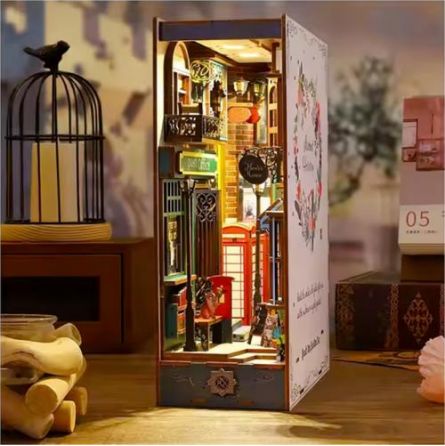 Book Nook Diy Ruelle (18,2 x 8,5 x 24,5 cm)  Ikaipaka jeux &
