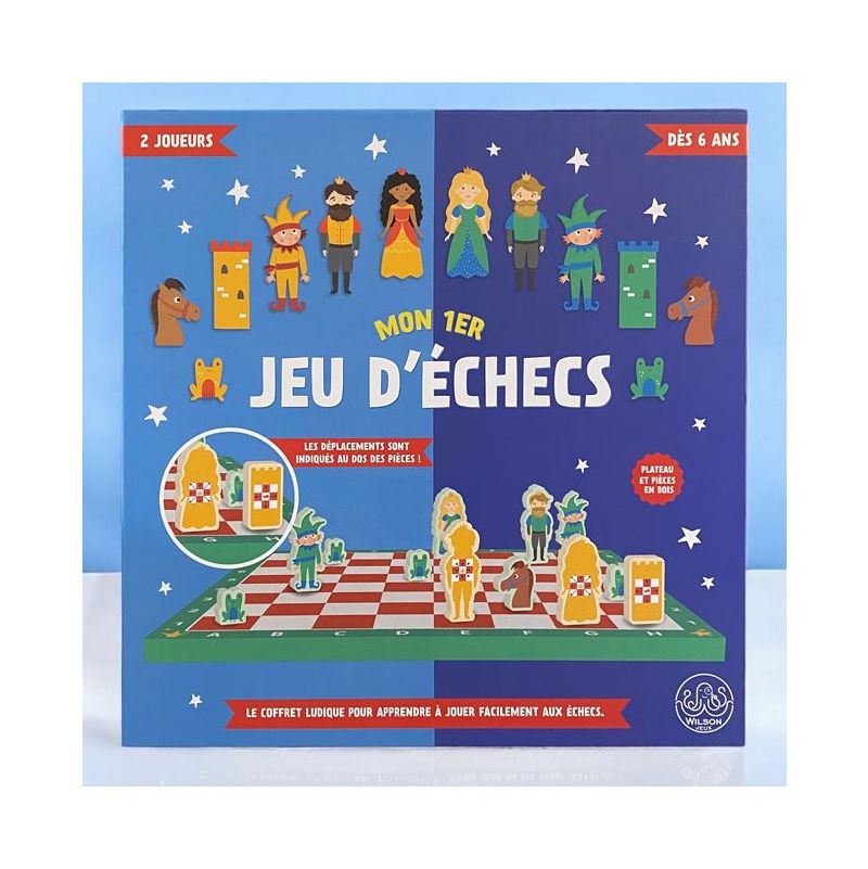 Mon 1er jeu d'Echecs Puzzles Michèle Wilson Ikaipaka jeux &