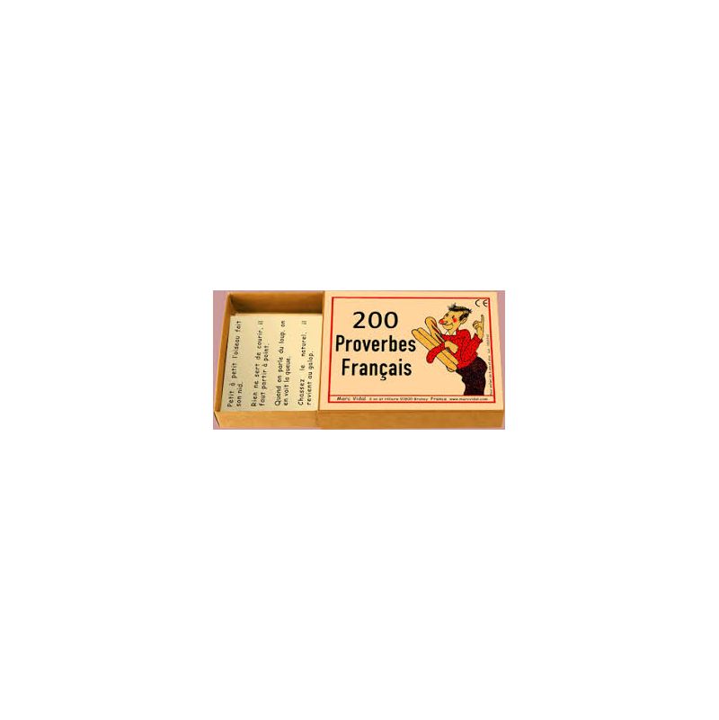 200 Proverbes Français Marc Vidal  Ikaipaka jeux & jouets Royan
