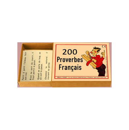 200 Proverbes Français Marc Vidal  Ikaipaka jeux & jouets Royan