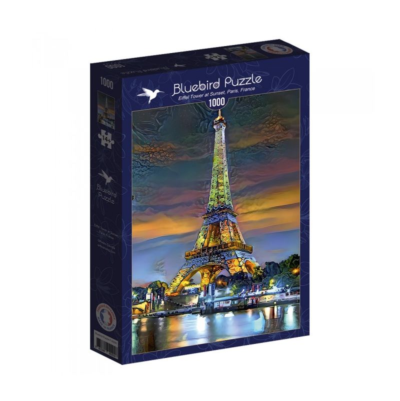 Puzzle 1000p Tour Eiffel Paris BlueBird Ikaipaka jeux & jouets