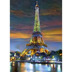 Puzzle 1000p Tour Eiffel Paris BlueBird Ikaipaka jeux & jouets