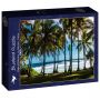 Puzzle 1000p Plage et Palmiers La Réunion France BlueBird