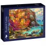 Puzzle 2000p A Beautiful Day at Cinque Terre BlueBird Ikaipaka