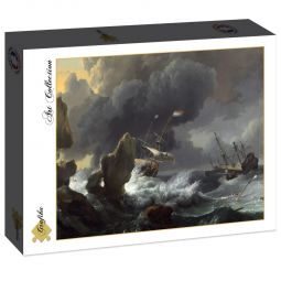 Puzzle 2000p Ships in Distress off a Rocky Coast 1967 Grafika