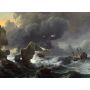Puzzle 2000p Ships in Distress off a Rocky Coast 1967 Grafika