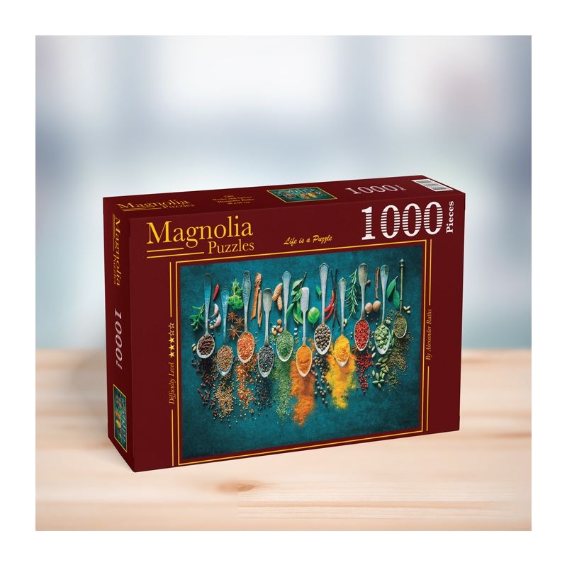 Puzzle 1000p Herbes et épices Magnolia Ikaipaka jeux & jouets