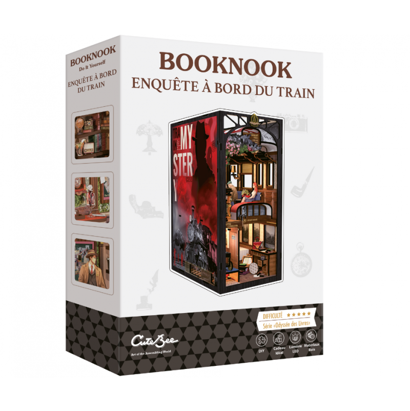 Book Nook Enquête à bord du train Blackrock Games Ikaipaka jeux
