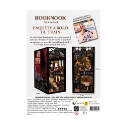 Book Nook Enquête à bord du train Blackrock Games Ikaipaka jeux