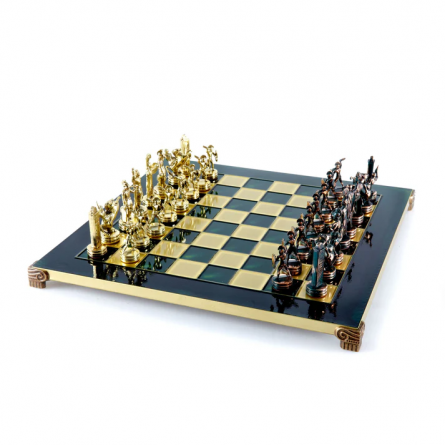 Jeu d'Echecs "Mythologie Grec" vert 36 cm Manopoulos Manopoulos