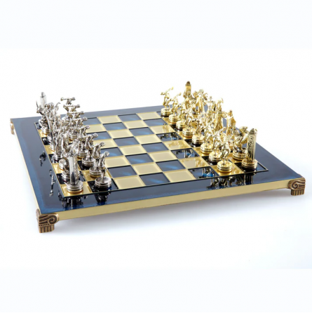 Jeu d'Echecs "Lanceur de disque" bleu 36 cm Manopoulos