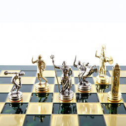 Jeu d'Echecs "Lanceur de disque" bleu 36 cm Manopoulos
